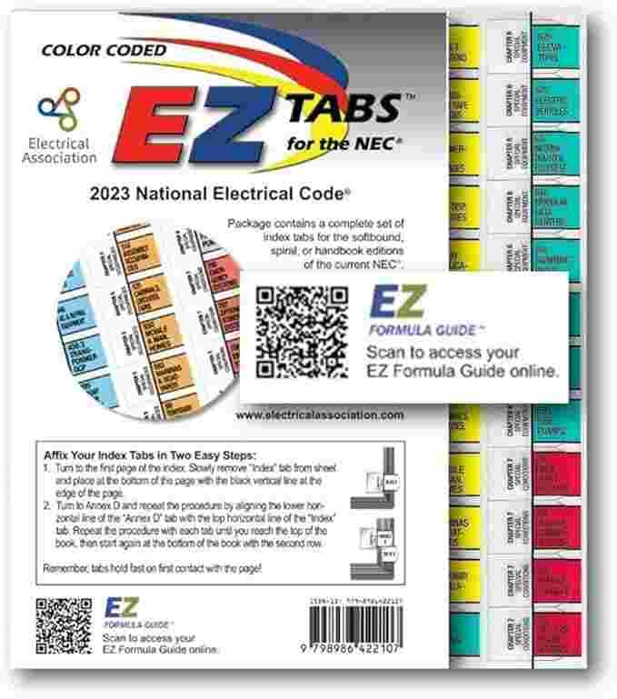2023 Color Coded EZ Tabs with EZ Formula Guide Bas